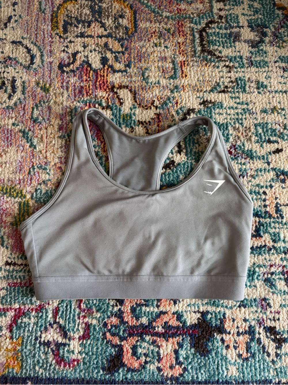 Gymshark Women’s Light Grey Racerback Sports Bra